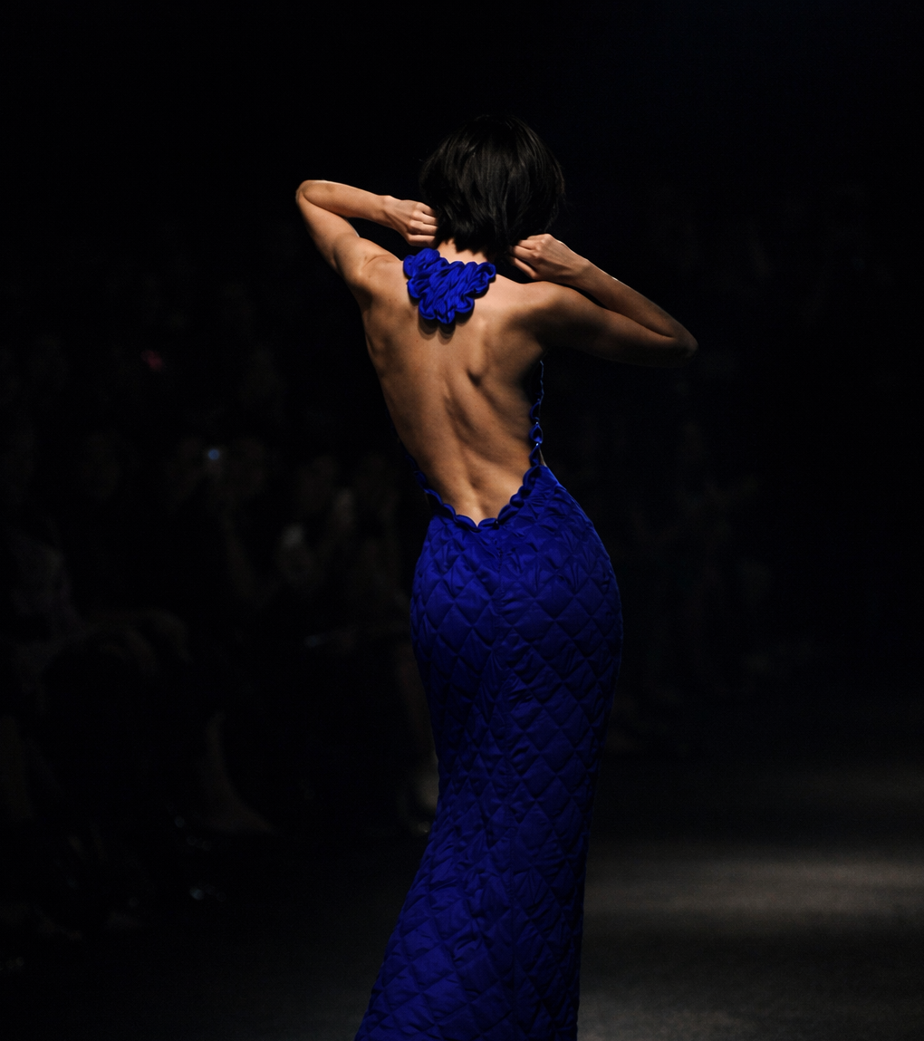 Side profile portrait of a woman
